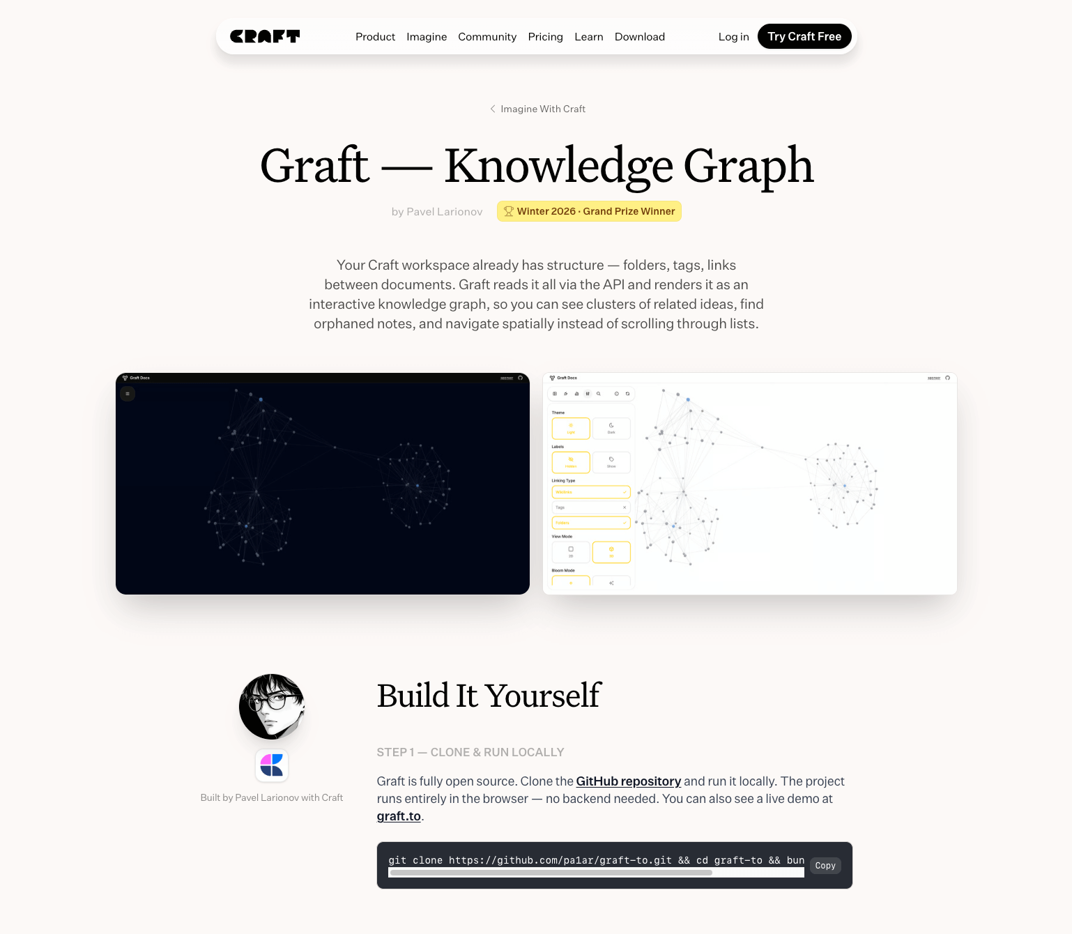 Graft on Craft Imagine — Grand Prize Winner, Winter 2026