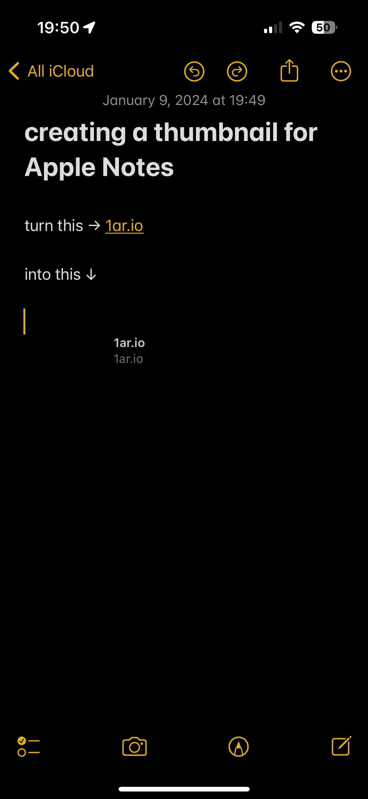 holding URL plate without on-screen keyboard